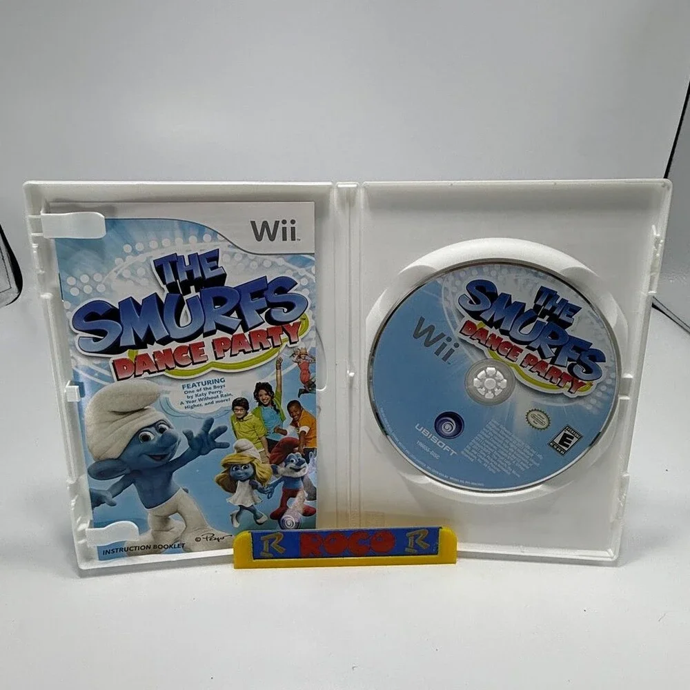 The Smurfs Dance Party Wii (Nintendo Wii, 2011) Complete W/ Manual